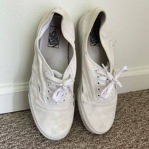 White Canvas Vans